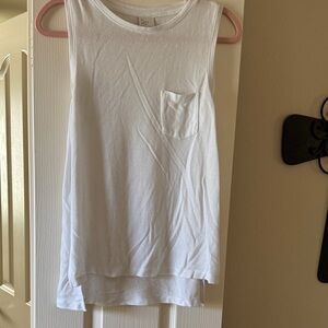 White Sleeveless Top